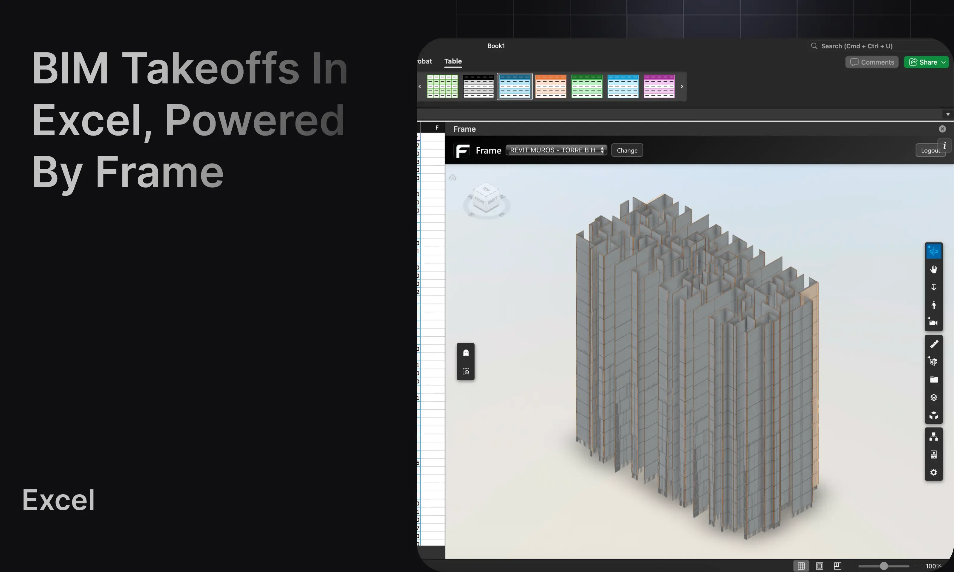 Pivot tables with the Frame Excel Add-In
