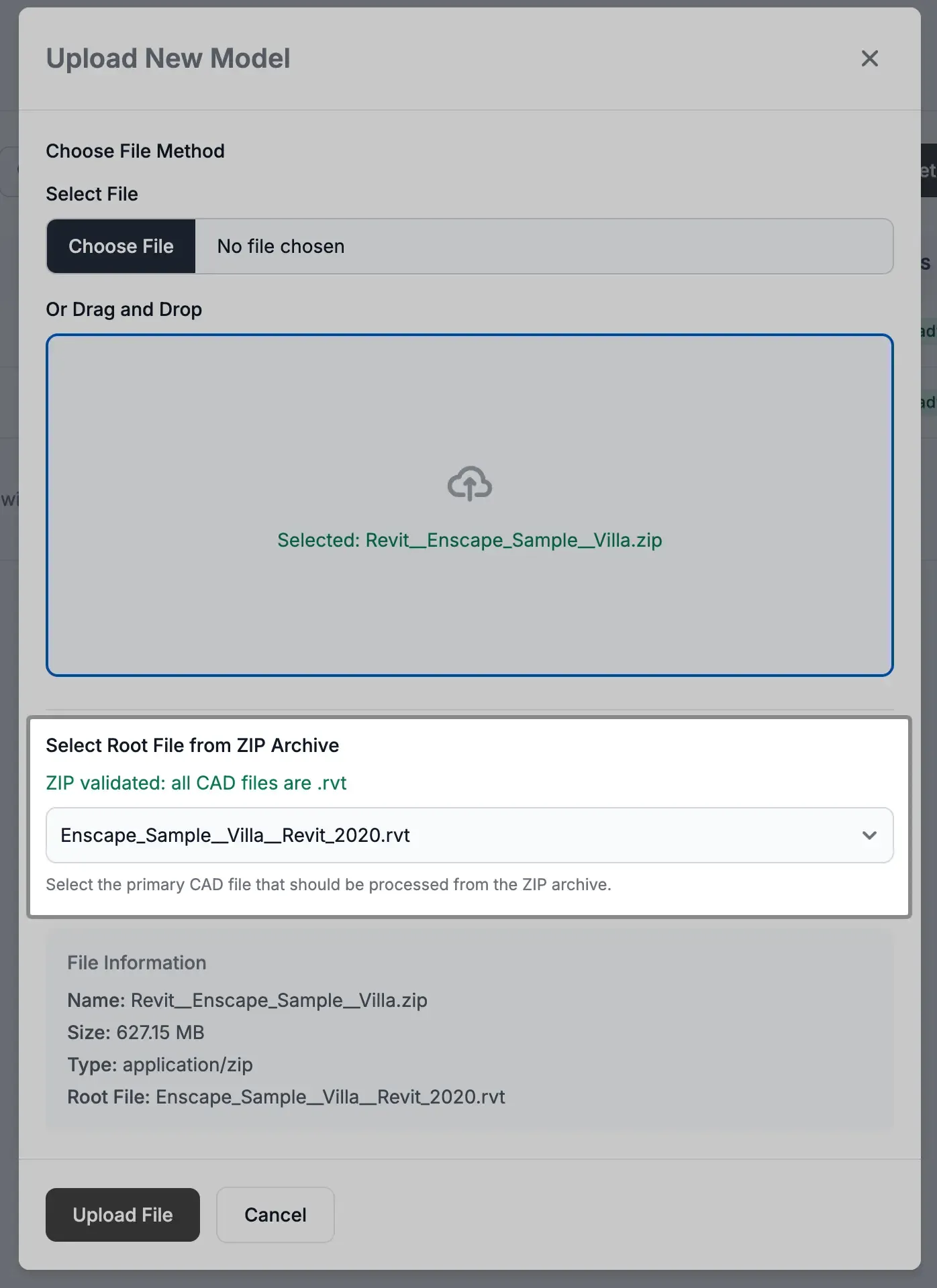 Zip Local Uploads